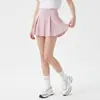 Saia Plissada de Badminton Infantil Feminina de Secagem Rápida, Saia Curta de Seda Anti-Exposição de Verão, Shorts de Tênis, Meia Saia Esportiva