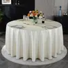 Mantel para Mesa Redonda Grande de Hotel Impermeable y a Prueba de Aceite Sin Lavado Mantel para Mesa de Restaurante Cubierta para Plato Giratorio Manteles Redondos de Lujo Ligero Gama Alta