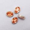 Oval Plata Nido de Pájaro garra costura a mano Diamante color K9 forma denier garra caliente diamante ropa zapatos hebilla de boda accesorios de joyería diy