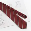 Corbata Jk Accesorios para Camisa de Mujer Corbata a Rayas Borgoña Estilo Universitario Japonés Corbata Azul Atada a Mano Fabricante en Stock