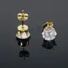 Comercio exterior aretes de acero inoxidable 316 acero de titanio seis garras circonita hombres y mujeres aretes simples set de aretes venta al por mayor