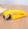 Gadgets de Cocina Hoja de Acero Inoxidable Cortador de Plátanos Rebanador de Plátanos Pepino Jamón Se Puede Usar