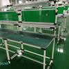 Mesa de trabajo para línea de producción antiestática de varilla de alambre al por mayor de fábrica, consola de ensamblaje de tubo lean de acero inoxidable