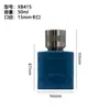 Frasco de Perfume de Vidro Flocado Personalizado 50ml Frasco Refil de Perfume de Encaixe Frasco Borrifador de Pressão Frasco de Perfume Transparente Frasco Vazio