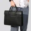 Bolsa Masculina Marant de Couro Genuíno, Couro Bovino de Primeira Camada, Pasta Masculina de Couro Tanning Vegetal de Grande Capacidade para Negócios, Maleta Masculina