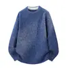 Malha de moda masculina pullover nova, outono e inverno 26, suéter casual masculino de manga longa, agasalho plus size