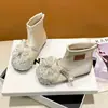 Botas para Niña 2026 Nuevas Otoño/Invierno Zapatos de Princesa Elsa para Niños Suela Suave con Vestido Botines Tobilleros Botas Martin con Felpa