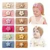 Diademas para Bebé de Venta Caliente en Comercio Exterior Europeo y Americano, Lindas y Suaves Diademas Florales de Nylon para Bebés Niñas, Diademas Suaves para Cabello de Bebé 4117