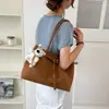 Bolsa de palha tecida vintage de grande capacidade para mulheres, bolsa de ombro casual versátil 2026 verão nova para trabalho e deslocamento bolsa tote