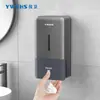 Dispensador de Jabón Líquido para Manos de Espuma Dispensador de Jabón para Montar en Pared Caja para Desinfectante de Manos sin Taladro Botella de Detergente para Cocina Limpieza