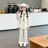 Conjunto de Otoño para Niñas 2026 Nueva Tendencia Ropa Popular de Otoño para Niños Pantalones de Campana Elegantes para Niñas Conjunto de Otoño