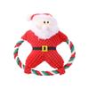 Atacado do Fabricante Brinquedos Sonoros para Pets Cachorro Algodão PP Frisbee de Natal Abacaxi Veludo Resistente a Mordidas Brinquedos de Natal