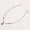 Colar Amor Gradiente Roxo Doce Fresco Colar Feminino Corrente da Clavícula Colar Feminino Pequeno Influenciador da Internet Colar de Luxo Leve