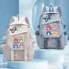 Mochila Anime Desenho Animado Bocchi the Rock, Pedra Solitária, para Meninas, Alunos do Ensino Fundamental e Médio, Bolsa de Ombro Duplo de Grande Capacidade