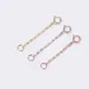 Hebilla de Resorte Multimodelo Transfronteriza Cadena de Extensión Ajustable Conexión de Pulsera y Collar Cadena de Cola para Joyería Cobre