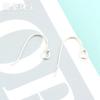 Ganchos para Orejas de Plata S925 Accesorios para Pendientes DIY Cabeza de Perla de Resorte Accesorios para Pendientes No Alergénicos Piezas