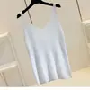 Chaleco de Punto Brillante de Seda de Hielo Resistente Estilo Coreano de Verano Nuevo, Chaleco Holgado sin Mangas, Top Versátil para Ropa de Abrigo