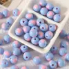 Cuentas Redondas Acrílicas de Colores Dopamina Corazón Forma Sueltas para Cadena de Teléfono DIY Llavero Materiales para Ensartar Accesorios de Joyería