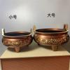 Quemador de incienso de latón Quemador de incienso de cobre Quemador Zen Xuande para el hogar Quemador de incienso de sándalo Quemador de aromaterapia de loto antiguo