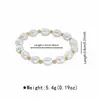 B3698 Joyería de Comercio Exterior Transfronterizo Pulsera Ccb Geométrica Irregular Superficie Lisa Pulsera de Perlas Sencilla y Versátil para Mujeres