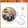 Xctyu025-044 Atrapasoles de Halloween Adorno Colgante Arcoíris de Acrílico Colorido Colgante Decorativo de Vidrio