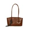 Bolsa Feminina Vintage de Grande Capacidade para o Dia a Dia Texturizada Versátil de Ombro Sob o Braço Estilosa Moda Temperamento