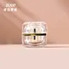 Botella dispensadora dorada galvanizada personalizada, Botella cosmética, Botella para loción, Botella con atomizador de presión para crema y esencia, Botella cuadrada de acrílico