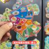 Ímãs de Geladeira de Mapa em Acrílico Atacado Pontos Turísticos Populares Pintados à Mão Ímãs de Geladeira de Metal Acrílico Personalizado Souvenirs de Escolas Prestigiadas
