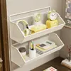 Estante de almacenamiento para pared de dormitorio, no requiere taladro, solución de almacenamiento para mesita de noche, estante de almacenamiento para pared