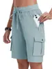 Shorts de Trabajo para Mujer Amazon con Cordón Elástico en la Cintura, Multibolsillos, Algodón Puro, Transpirables, para Exteriores y Uso Diario