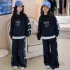 Conjunto de Niña con Lazo Otoño 2026 Nueva Moda de Alta Calidad Casual Principios de Otoño Sudadera Conjunto de Dos Piezas para Niñas Pequeñas