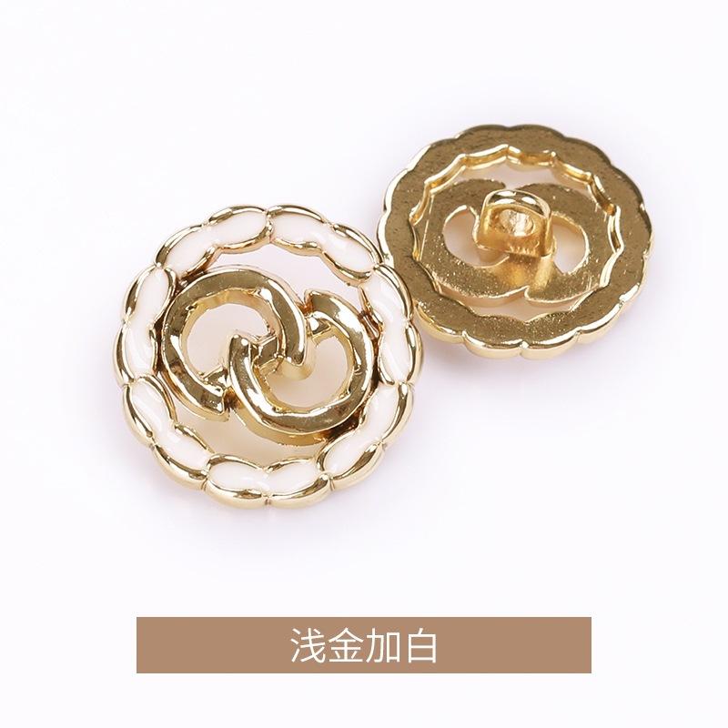 双D点油手缝扣金属毛呢大衣外套西装正装扣钮扣扣子纽扣金达