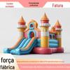 Pequeno castelo inflável infantil bouncer inflável castelo travesso escorregador inflável comércio exterior escorregador aquático inflável trampolim