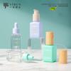 Botella de Plástico Transparente con Gotero para Mascotas de 30ml, Botella de Vidrio para Líquidos Esenciales con Anillo de Colores, Botella Dispensadora de Loción y Aceite Esencial Color Macarrón