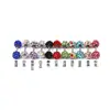 E-commerce Transfronteiriço Shambala Diamante Completo Dupla Ponta Estilo Coreano Simples e Moderno 4mm Haste 0.8 Joia de Piercing Brinco Stud Osso da Orelha