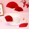 Nuevas Decoraciones para Pasteles de Cumpleaños Estilo Chino, Pantallas de Papel, Inserts para Cumpleaños, Abanicos Plegables para Topper de Pastel, Suministros para Fiestas, Repostería