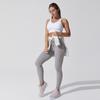 Conjunto de Ropa de Yoga de Alta Intensidad, Ropa Deportiva para Correr y Fitness, Ropa Deportiva Push-Up y Moldeadora de Abdomen, Conjunto de Dos Piezas Ajustado para Fitness y Yoga