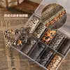 Pegatinas de Transferencia para Uñas Nuevo Otoño e Invierno Estampado de Leopardo Maillard Popular en Internet Elegante Dulce Fresco Sexy Papel de Transferencia Herramientas para Uñas