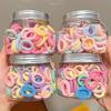 Elásticos infantis não machucam o cabelo anéis de toalha de bebê laços de cabelo de polegar cor de doce para menina laços de cabelo acessórios de cabeça