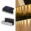 Lámpara solar para jardín exterior, diseño de jardín, impermeable, para escaleras, cerramiento, lámpara de pared, barandilla, lámpara decorativa.