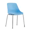 Silla de Plástico Estilo Nórdico para Conferencias, Silla Simple sin Brazos para Escuelas y Capacitación Corporativa, Silla de Reunión, Personalización de Fábrica