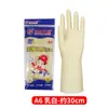 Guantes de Goma de Látex Ligeros Engrosados Alargados Antideslizantes a Prueba de Aceite Impermeables Guantes de Protección para el Trabajo