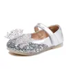 Zapatos de Princesa de Cristal para Niñas 2026 Primavera Nuevos Zapatos Versátiles de Cuero Brillante para Niños, Adecuados para Actuaciones y Vestidos