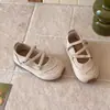 Zapatillas de Entrenamiento Alemanas de Corte Bajo para Niños 2026 Primavera/Otoño Nuevos Zapatos Deportivos Casuales Estilo Coreano para Niñas Suela Suave Zapatos de una Sola Pieza Mary Jane