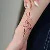 Adesivos de Tatuagem Estilo Dark Estrela Lâmina Giratória Transfronteiriços, Adesivos de Tatuagem para Mão Impermeáveis de Longa Duração Não Refletivos