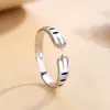 Nuevo producto anillo de garra de gato para pareja al por mayor anillo de pareja para hombre y mujer joyería artesanal de esmalte joyería