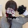 Elegante Versátil Terciopelo Distintivo Encaje Encaje Anillo de Salchicha Gruesa Estilo Retro de Alta Calidad Anillo para Cola de Caballo Bola Accesorios para el Cabello