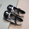 Zapatos Bajos de Cuero Antideslizantes de Suela Blanda para Niñas, Estilo Nuevo 2026, Elegantes y Sencillos con Velcro, Adecuados para Niños Mayores, Zapatos de Baile