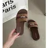 Sandalias retro de hebilla estilo francés, suela blanda, versátiles para mujer, verano 2026, sandalias planas para exteriores