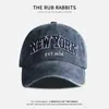Gorra de béisbol con bordado de letras desgastadas y lavadas de nuevo estilo, moderna, personalizada, para exteriores, para hombre y mujer